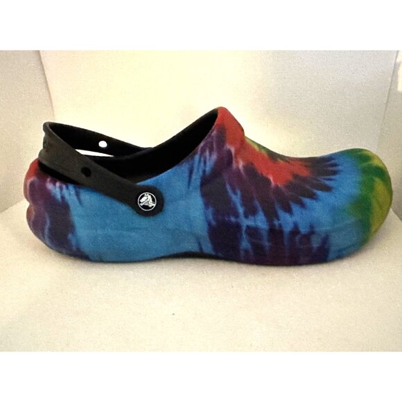 Crocs Tie-Dye Mens 14 Classic Bistro Clog Slip-On Shoes  Multicolor - Picture 2 of 10